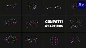 Animated Celebration Confetti and Star