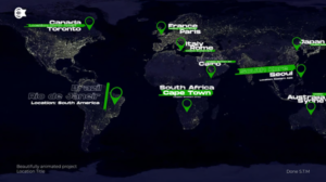 Animated Location Pins and Text