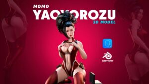 MOMO YAOYOROZU - Blender 3D