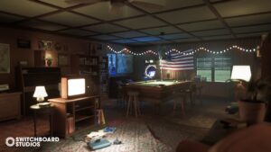 Board Game Room Interior Environment