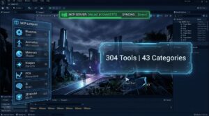 Unreal MCP Server — 300+ AI Tools for UE5 Editor Automation via MCP 2.0.2 (5.7)