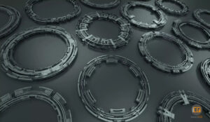 Tech Circles TC4 3D model (Max / Blend / obj / fbx / psd)